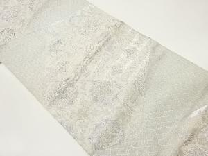 切り嵌め風華文に花唐草模様織出し袋帯